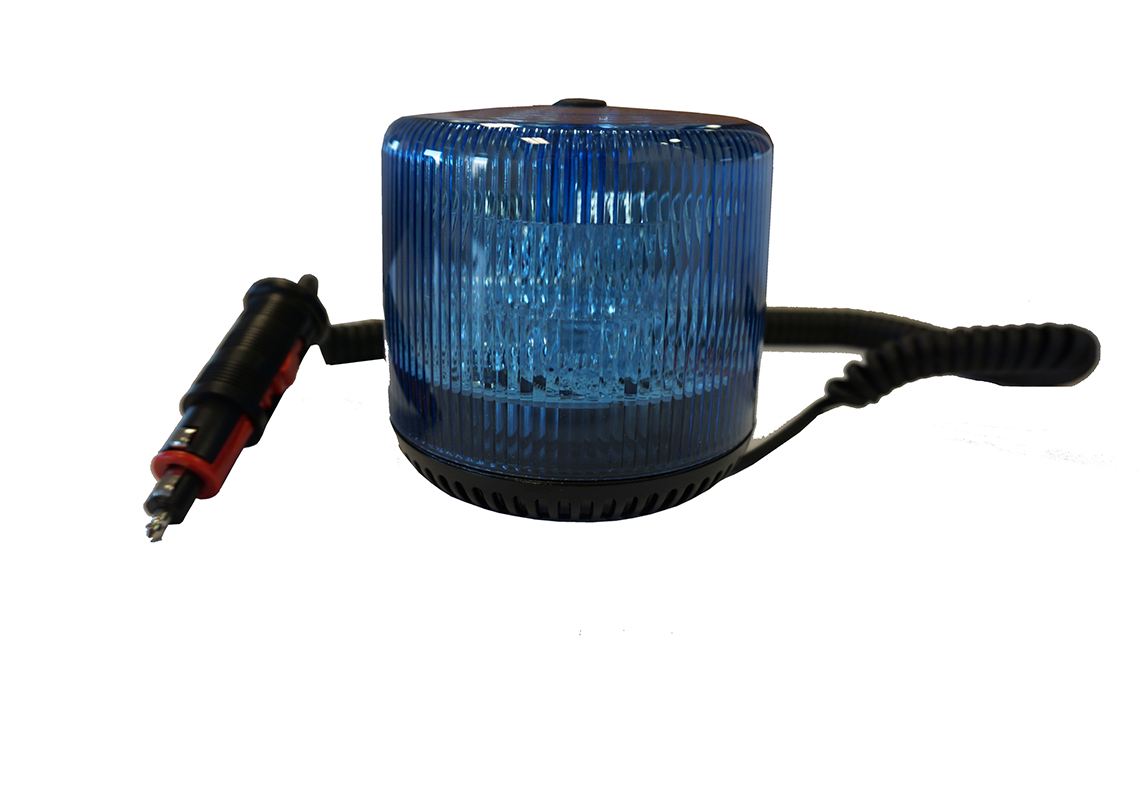 Gyrophare bleu rotatif LED SATELIGHT XL (par fixation magnétique)